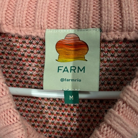 FARM Rio Vibrant Pink and Brown Knit Mini Dress - Picture 4 of 6